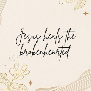 When your heart is heavy and you’re hurting; Jesus is the answer❤️❤️